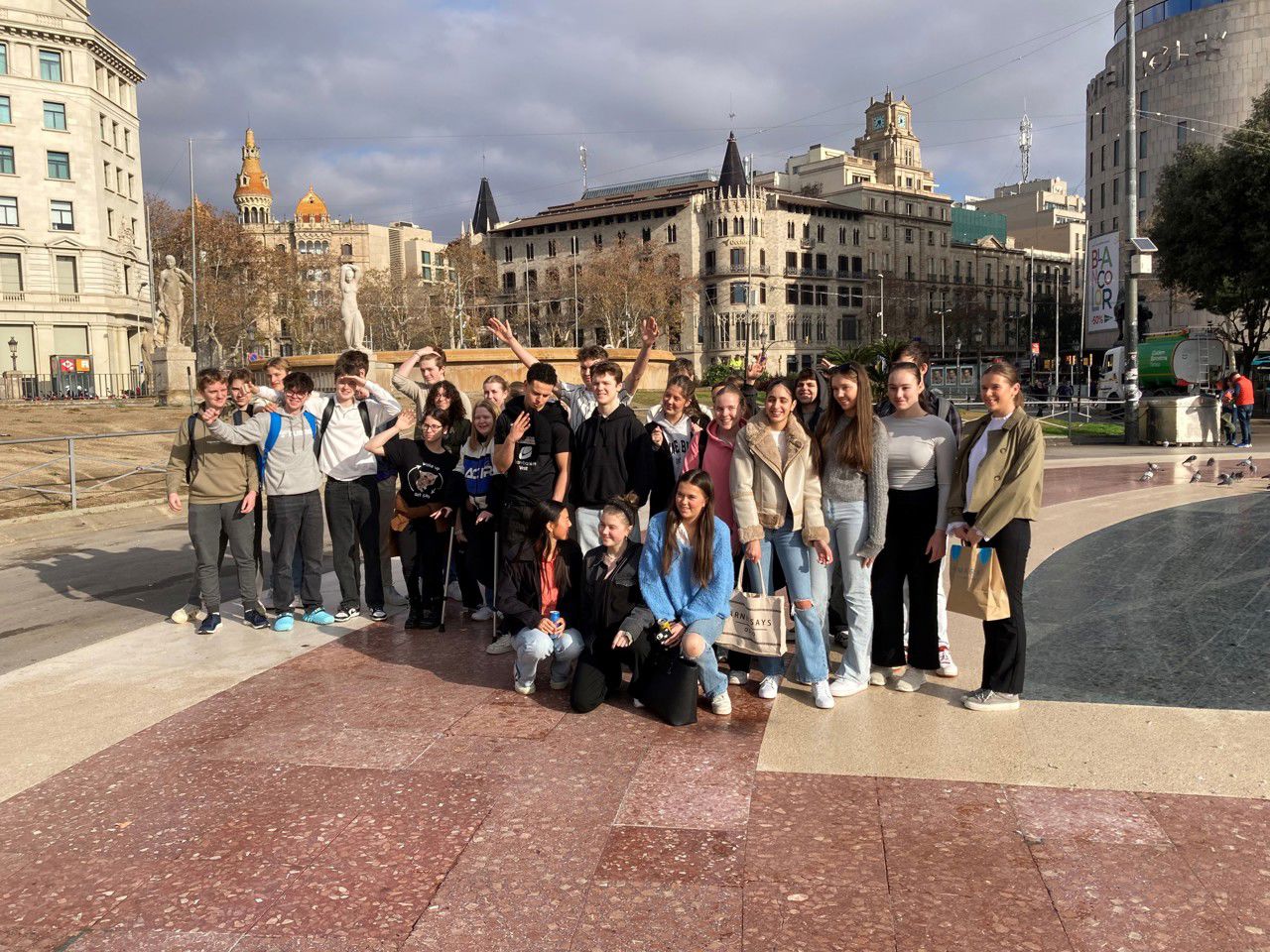 Elever i Barcelona
